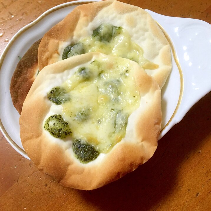 餃子の皮で★しそチーズピザ